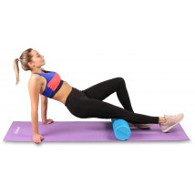 Ролик массажный для йоги INDIGO Foam roll IN022 60*15 см Зеленый